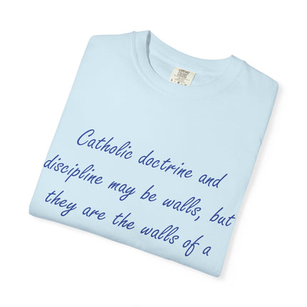 Inspirational Quote Unisex Garment-Dyed T-Shirt - G. K. Chesterton Design