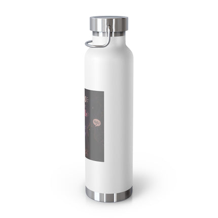 22oz Copper Vacuum Bottle — Cute Ghost "Boo is just hello in ghost language" Insulated Bottle