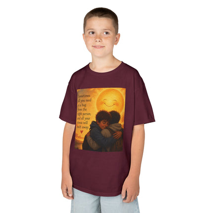 Kids Hug Tee — "Sometimes all you need is a hug" Heartwarming Children's T‑Shirt