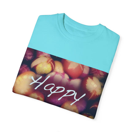 Ostara Celebration Tee – Unisex Garment-Dyed Shirt with Egg Motif