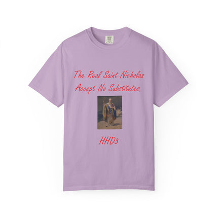 Unisex Garment-Dyed T-shirt - The Real Saint Nicholas Design