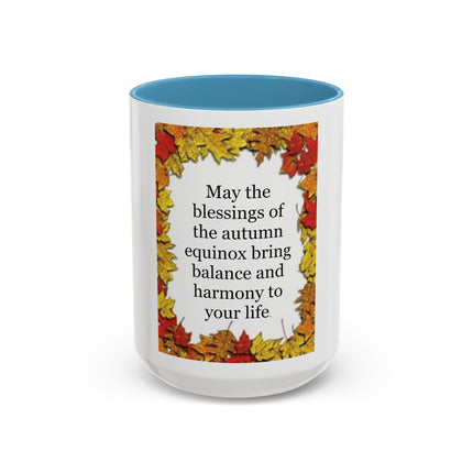 Autumn Equinox Coffee Mug – "May the blessings of the autumn equinox bring balance and harmony to your life"