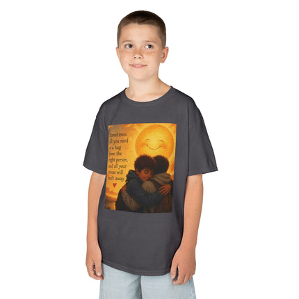 Kids Hug Tee — "Sometimes all you need is a hug" Heartwarming Children's T‑Shirt