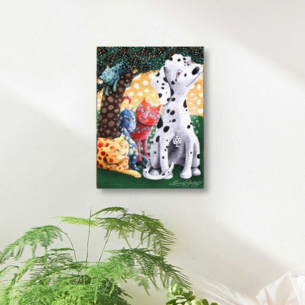 The World We Weave Wooden Wall Art by Laura Seeley - Pets Dog and Cats Decor - 8511119B-3