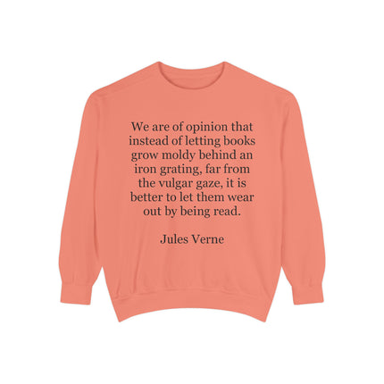 Jules Verne Quote Sweatshirt — Literary Quote Crewneck for Book Lovers