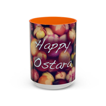Ostara Celebration Mug – 15oz Accent Cup with Colored Egg Design