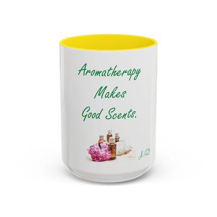 Aromatherapy Makes Good Scents Accent Coffee Mug — Essential Oil Gift