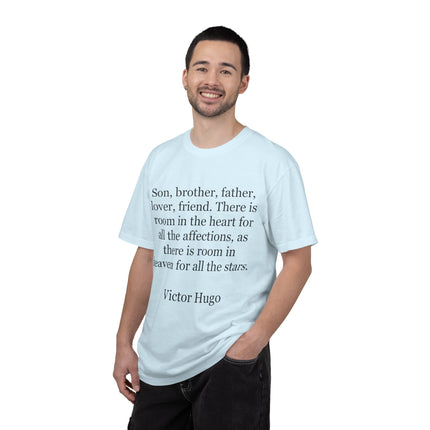 Victor Hugo Quote T-Shirt — 'There Is Room in the Heart' Literary Tee