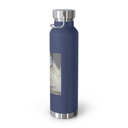 22oz Insulated Bottle — "Life Is Short" Cat & Butterfly Inspirational Quote