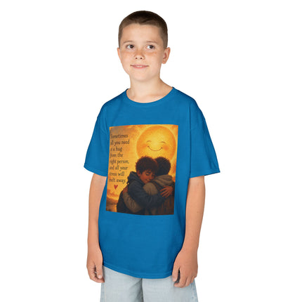 Kids Hug Tee — "Sometimes all you need is a hug" Heartwarming Children's T‑Shirt