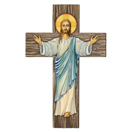 Jesus Cross Outdoor Decor by G. DeBrekht - Nativity Holiday Decor - 8191166-2F-4