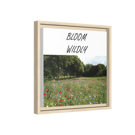 Bloom Wildly Framed Canvas Print — Wildflower Meadow Wall Art