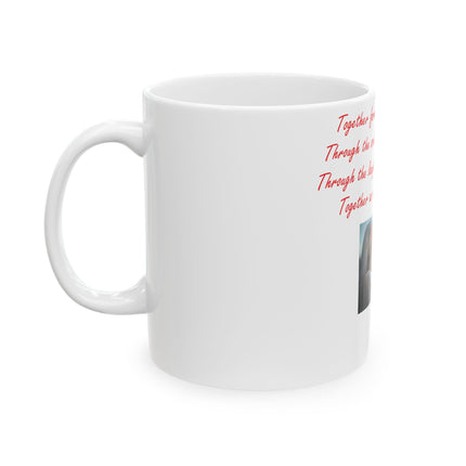 Romantic Ceramic Mug – “Together Forever” – 11oz Drinkware