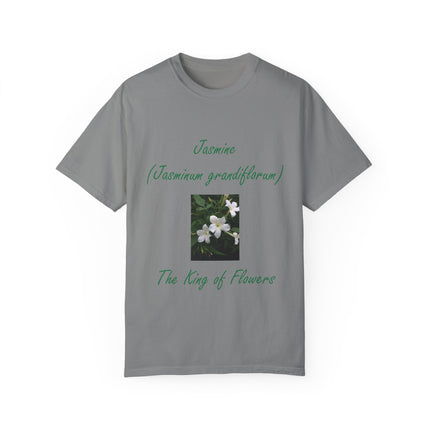 Jasmine Flower Tee – King of Flowers, Unisex Garment-Dyed