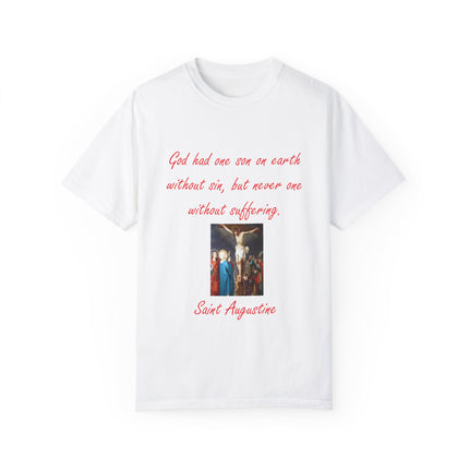 Saint Augustine Quote Tee – Unisex Garment-Dyed Shirt of Faith