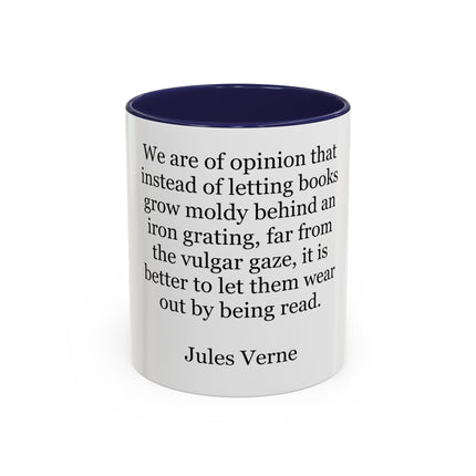 Jules Verne Quote Coffee Mug — Literary Quote Accent Mug (11/15oz)