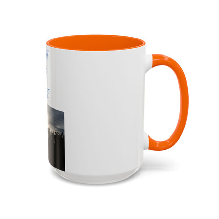 Ceramic Mug – “Pray for Peace” Message – 15oz Accent