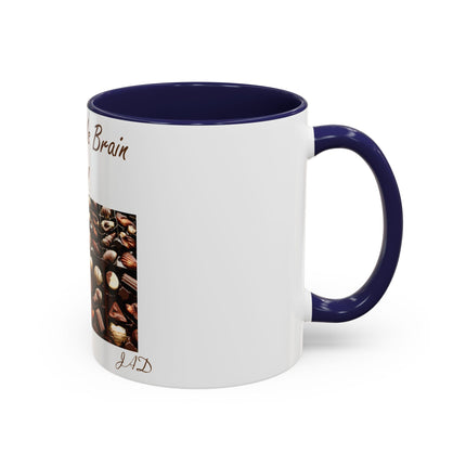 Chocolate Is Brain Fuel Accent Mug – 11oz – Sweet & Smart Gift