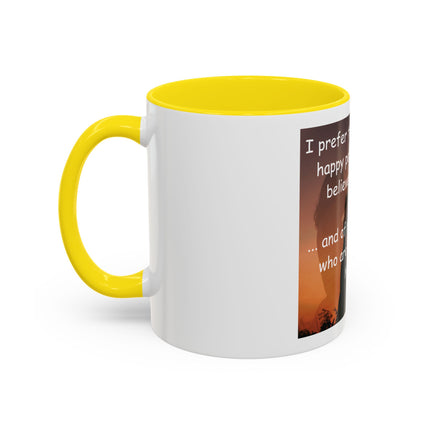 Magic & Happiness Quote Coffee Mug – "I prefer the company of happy people who are believers in magic"