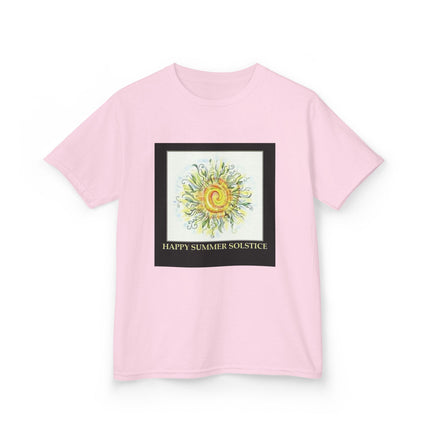 Kids Summer Solstice Tee - Happy Sun Design for Celebrations