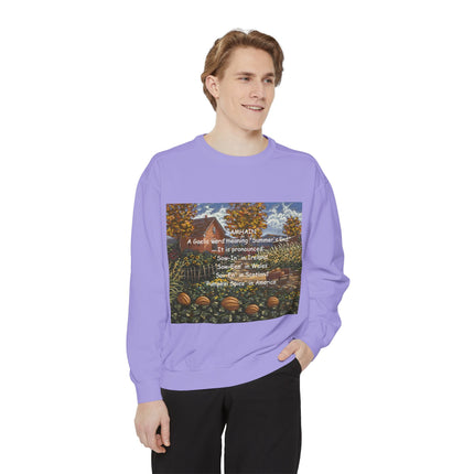 Samhain Sweatshirt – Cozy Unisex Pullover with Pumpkin Spice Wit