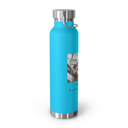 BYOB Copper Vacuum Insulated Water Bottle - 22oz - Bring Your Own Book Design