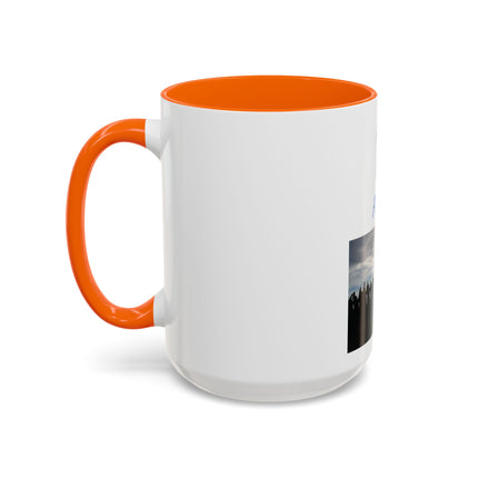 Pray for Peace Accent Coffee Mug — Inspirational Religious Prayer Mug (11/15oz)