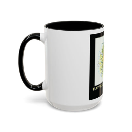 Happy Summer Solstice Coffee Mug — Sun Illustration Accent Mug (11/15oz)