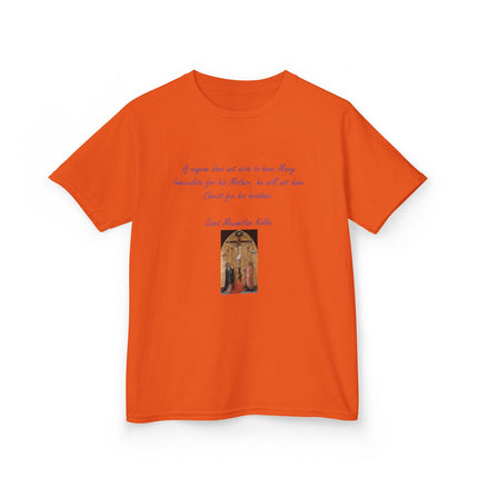 Saint Kolbe Kids Tee – Heavy Cotton Shirt for Faith & Family