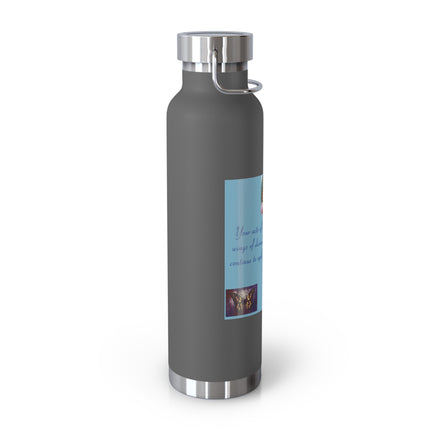 Inspirational Copper Vacuum Insulated Bottle - 22oz Rumi Quote
