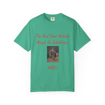 Unisex Garment-Dyed T-shirt - The Real Saint Nicholas Design