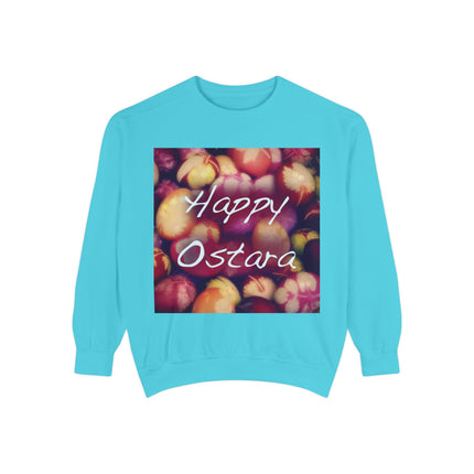 Happy Ostara Unisex Garment-Dyed Sweatshirt