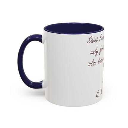 Accent Coffee Mug – Saint Francis Tribute – 11oz Ceramic