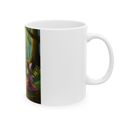 Enchanted Forest Fairy Mug – Fantasy Ceramic Cup, 11oz
