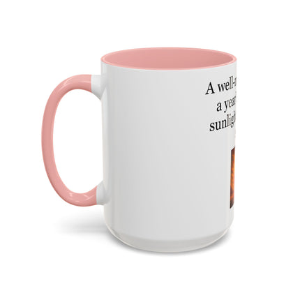 Cider Lover Accent Coffee Mug – "A well-made cider is a year’s worth of sunlight in a single sip" (11/15 oz)