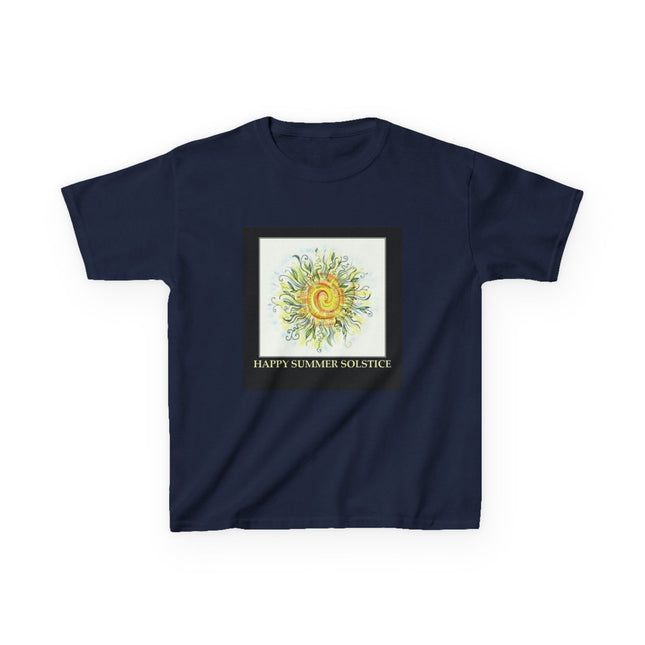 Kids Summer Solstice Tee - Happy Sun Design for Celebrations