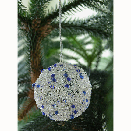Recycled Wire Ball Ornament-1