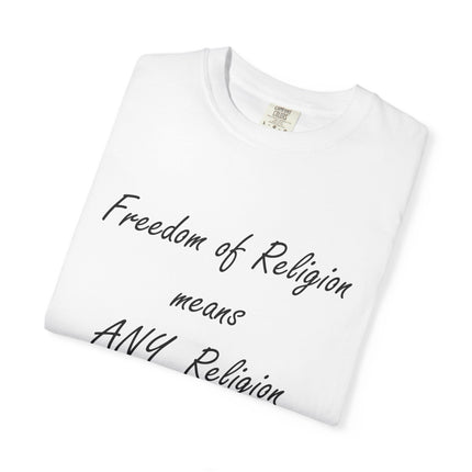 Freedom of Religion Unisex T-Shirt - Comfortable & Statement-Making Tee for All Beliefs
