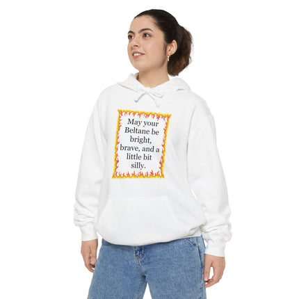 Beltane Blessing Hoodie — "May your Beltane be bright, brave, and a little bit silly"