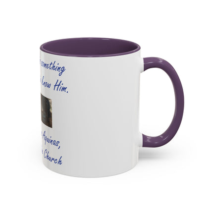 Inspirational Faith Mug – Aquinas Quote – Accent Coffee Cup