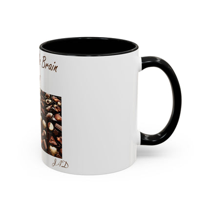 Chocolate Is Brain Fuel Accent Mug – 11oz – Sweet & Smart Gift