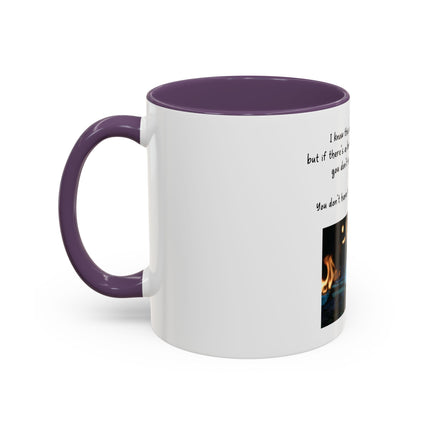 Book Lover Coffee Mug — "You Don’t Have to Burn Down the Library" Accent Mug