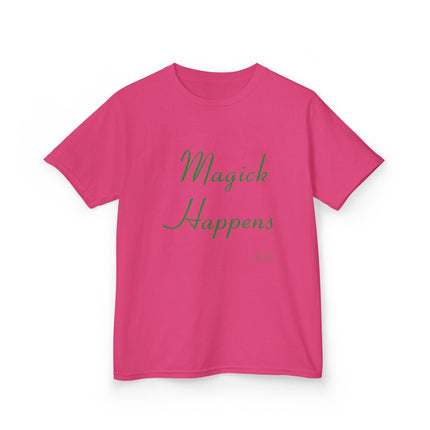 Magick Happens Kids Tee – Cotton T-Shirt for Creative Dreamers