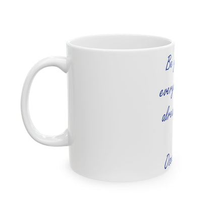 Inspirational Ceramic Mug – “Be Yourself” Quote, 11oz Gift