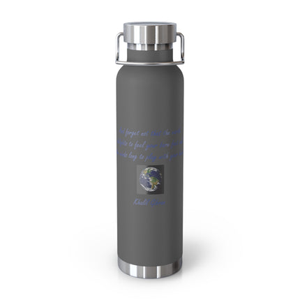 Nature’s Harmony Copper Bottle – 22oz with Gibran Quote