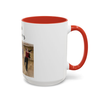 Dancing Is Silent Poetry Accent Coffee Mug — Inspirational Dance Quote Mug