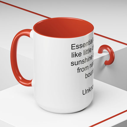 Essential Oils Quote Coffee Mug — “Essential oils are like little drops of sunshine...”