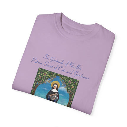 Saint Gertrude Cat Lady Tee – Unisex, Whimsical Design