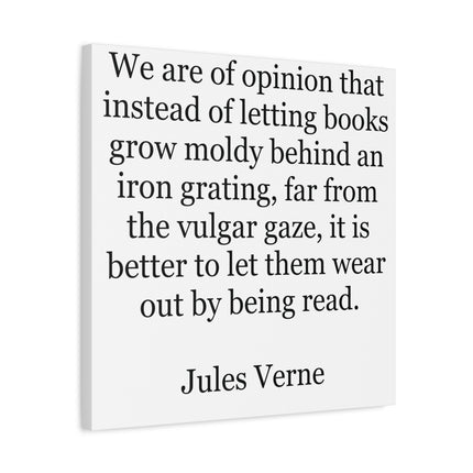 Jules Verne Quote Canvas — Literary Wall Art