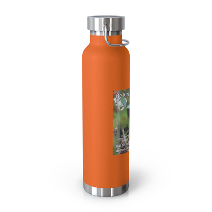 Be Kind to Feral Cats 22oz Vacuum Bottle — Insulated Travel Bottle for Cat Lovers
